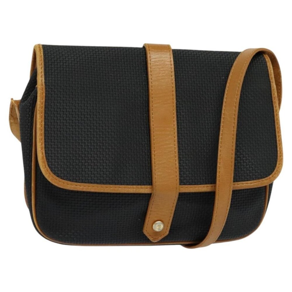 SAINT LAURENT Shoulder Bag PVC Black Auth bs24667